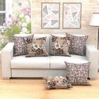 Kit Almofada Estampada Decorativa Para Sala 60cm X 60cm 2 Uni