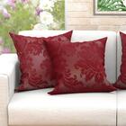 Kit Almofada Grande Vermelha 60cm X 60cm 6 Unidades Com Refil