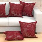 Kit Almofada Grande Vermelha 60cm X 60cm 6 Unidades Com Refil