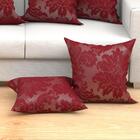 Kit Almofada Grande Vermelha 60cm X 60cm 6 Unidades Com Refil