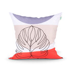 Kit Almofada Laranja Estampada Para Sala / Quarto 45cm X 45cm