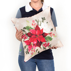 Kit Almofada Natal 2 Unidades Estampada Decorativa 40cm X 40c