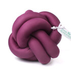 Kit Almofada Nó Coloridas Rosê, Roxo E Verde Água 3 Unidades