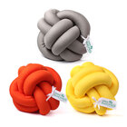 Kit Almofada Nó Para Cama Decorativo Amarelo, Azul E Cinza 3