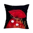 Kit Almofada Para Natal Estampada De Suede 40cm X 40cm - 2 Un