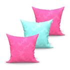 Kit Almofada Para Quarto Rosa E Azul Grandes Kit 3 Unidades 6