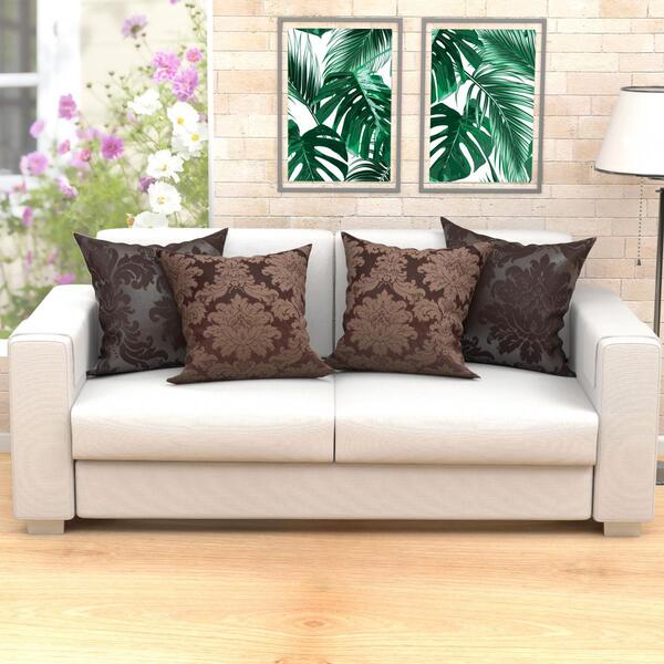 Kit Almofada Para Sala Grande Decorativa Tabaco 4 Unidades 60