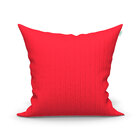 Kit Almofada Para Sala Vermelha Estampada Floral Grande 60cm