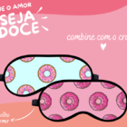 Kit Almofada Pipoca Meu Bem + Cubo + 2 Máscaras Preto