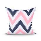 Kit Almofada Rosa E Azul Para Quarto 3 Unidades 45cm X 45cm C