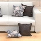 Kit Almofada Tabaco + Estampada 2 Unidades Com Refil De Silic