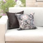 Kit Almofada Tabaco + Estampada 2 Unidades Com Refil De Silic