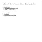 Kit Almofada Vermelha Estampada 3 Unidades 45cm X 45cm Tecido