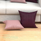 Kit Almofada Vinho E Rosê 4 Unidades 45cm X 45cm Com Refil Si