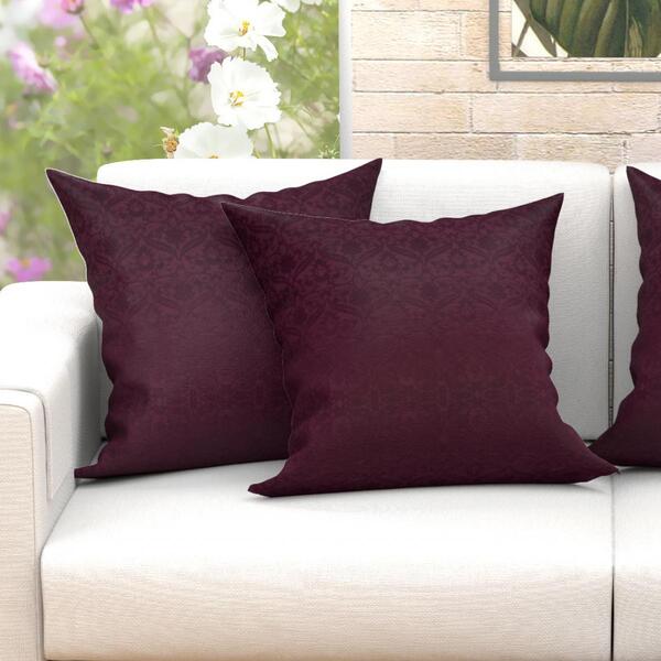 Kit Almofada Vinho Para Sala Lisa Clássica Grande 60cm X 60cm