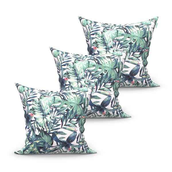 Kit Almofada Vivace Floral 3 Unidades 45cm X 45cm Tecido Jacq