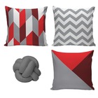 Kit Almofadas Decorativas Malink 4 Peças Cinza Casa Dona