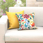 Kit Almofadas Decorativas Para Sala Amarela Arabesco Composê