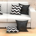 Kit Almofadas Decorativas Para Sala Chevron Preto Composê  45