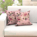 Kit Almofadas Decorativas Para Sala Floral Rosê 45cm X 45cm 6