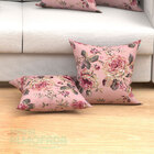 Kit Almofadas Decorativas Para Sala Floral Rosê 45cm X 45cm 6