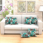 Kit Almofadas Decorativas Para Sala Floral Verde Esmeralda 45