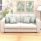 Kit Almofadas Decorativas Para Sala Listras Azul Tiffany Jacq