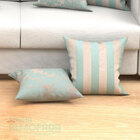 Kit Almofadas Decorativas Para Sala Medalhão Azul Tiffany Com