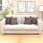 Kit Almofadas Decorativas Para Sala Medalhão Tabaco Jacquard