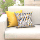 Kit Almofadas Decorativas Para Sala Triângulo Amarela Composê