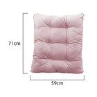 Kit Almofadas Para Poltrona E Puff Costela Corano Rosa Bebê -