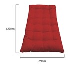 Kit Almofadas Para Poltrona E Puff Costela Corano Vermelho -