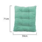 Kit Almofadas Para Poltrona E Puff Costela Linho Azul Turques