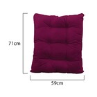 Kit Almofadas Para Poltrona E Puff Costela Suede Bordô - Amar