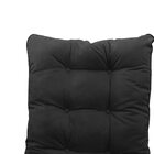 Kit Almofadas Para Poltrona E Puff Costela Suede Preto - Amar