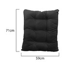 Kit Almofadas Para Poltrona E Puff Costela Suede Preto - Amar