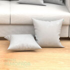 Kit Almofadas Para Sala Branca Lisa 45cm X 45cm Jacquard 6 Un