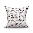 Kit Almofadas Para Sala Triângulo Chevron Preto Composê 45cm