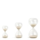 Kit Ampulheta Vidro Off White Mart 3 Unidades