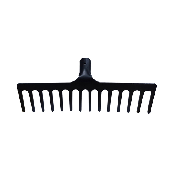 Kit Ancinho Aço 14 Dentes 35cm + Cabo Madeira Ancinho 1,20