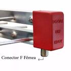 Kit Antena Digital 4k Log 16 Conversor Imagevox  12m Cabo Coa