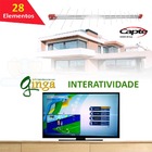 Kit Antena Tv Digital 4k Externa Log 16 Elementos C/ Mastro A