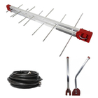Kit Antena Tv Digital 4k Externa Log 16 Elementos C/ Mastro A