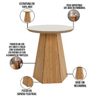 Kit Aparador 02 Gavetas Romagna 160cm Com Mesa De Canto Ferra