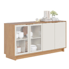 Kit Aparador Áustria Mesa De Centro Delta E Espelho Adnet Pre