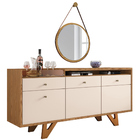 Kit Aparador Buffet Bar 2 Portas Valentim E Espelho Adnet Fre