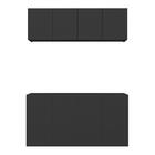 Kit Aparador Buffet Com Armário Aéreo 4 Portas Cantinho Do Ca