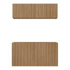 Kit Aparador Buffet Com Armário Aéreo 4 Portas Cantinho Do Ca