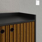 Kit Aparador Buffet Dallas Cantinho Café Mesa Apoio Lateral L