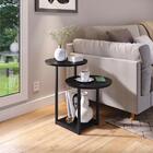 Kit Aparador Buffet Dallas Cantinho Café Mesa Apoio Lateral L